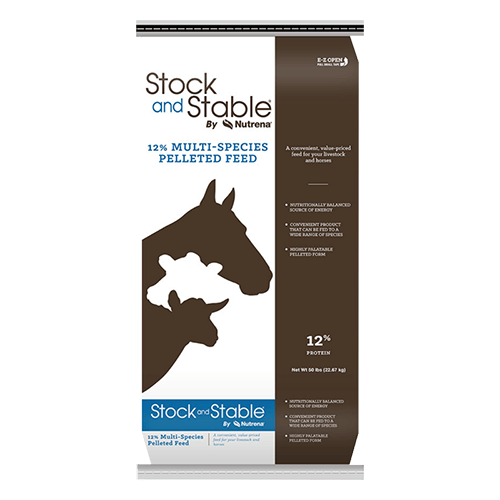 Nutrena Stock and Stable 12% Multi-Species Pelleted Feed
