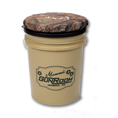 A mumme's brand bucket chair with soft top.