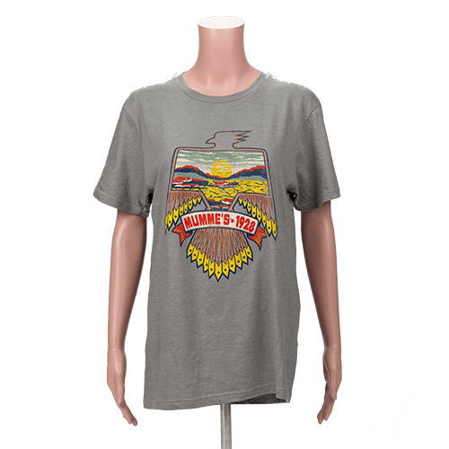 A green mumme's brand t-shirt